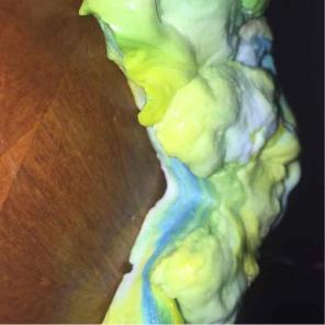 Tie dye slime