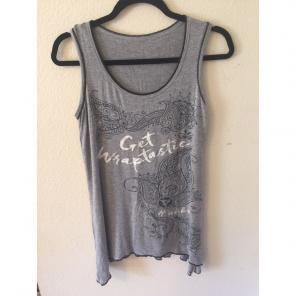 It Works! Get Wraptastic Gray Bling Tank
