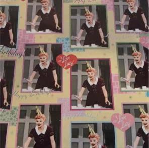 I ❤️ Lucy Birthday wrapping paper