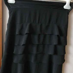 JS Collections Black Tiered Skirt Sz 8