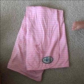 Pink Ollie swaddle