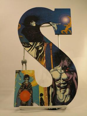 Sandman custom comic letter S