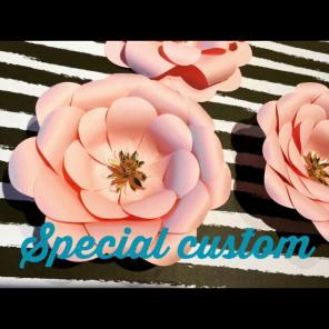 Custom for Juanis/paper flower