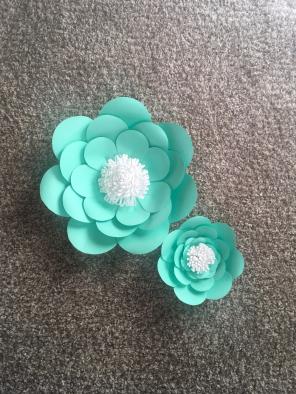 Green Paper Flowers