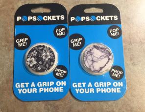 2 Black PopSockets Grip Holder