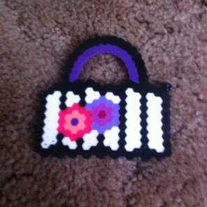 Pearler beaded mini purse
