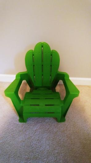 Lime green kids chair