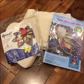 Fold n Stitch leaf topper pattern