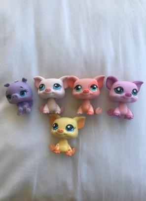 littlest pet shop; pigs