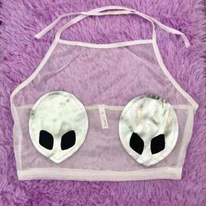 LG Alien Mesh Halter Top