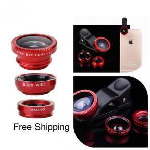 3-in-1 Photo Lens Macro, Fisheye & Wide