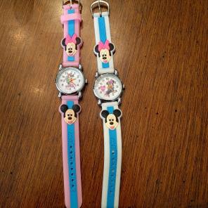 2 kids Minnie Mouse watches