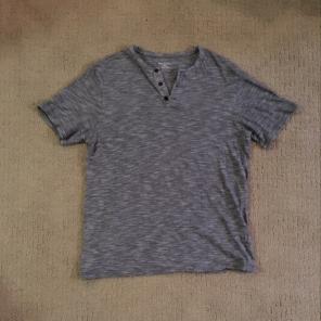 Grey Merona Henley Short Sleeve