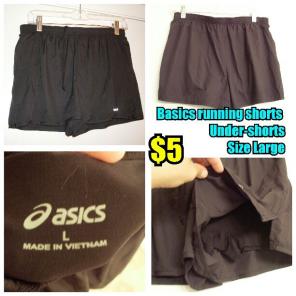 Basics running shorts Size Large