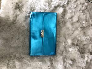 Forever 21 Metallic Blue Clutch