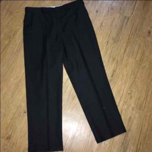 Eddie Bauer gray flannel dress pant
