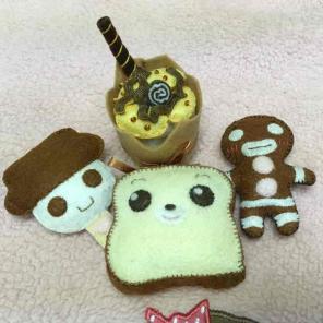 Handmade felt food toys