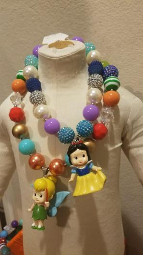 New Cute girl princess necklaces chunky
