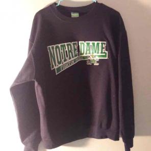 Notre Dame embroidered letter Sweatshirt