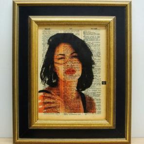 Selena print vintage dictionary page