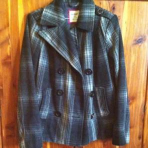 Grey striped coat
