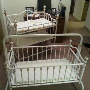 Antique Baby Bed and changing table.