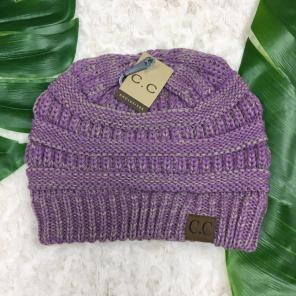 C.C Beanie 2 Tone Lilac And Beige