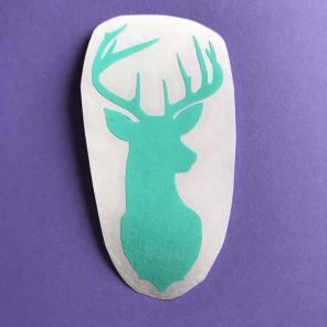 Mint Deer Decal