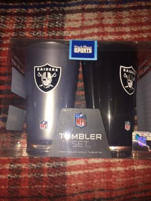 Oakland Raiders Tumbler Set- 2 Cups