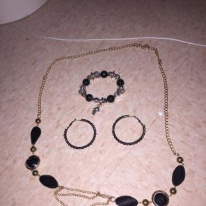Necklace , Bracelet, Earrings