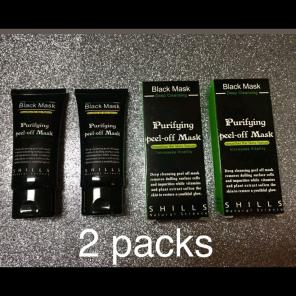 2 New Authentic Black Mask 50ml tubes