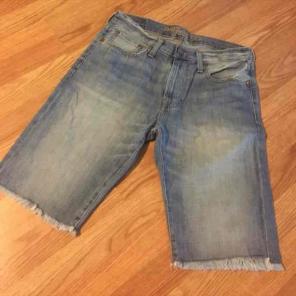 Denim men's shorts