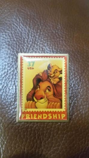 lion king friendship stamp Disney pin