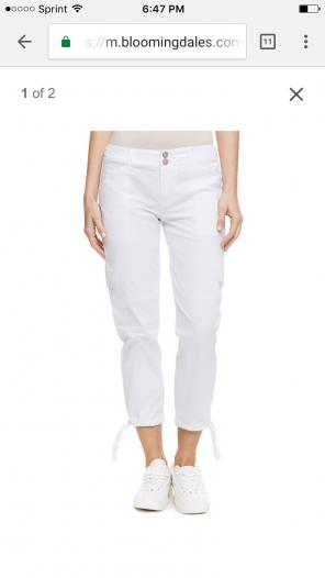 Sanctuary White Cargo Pants