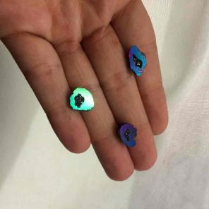 Lot of aura geodes