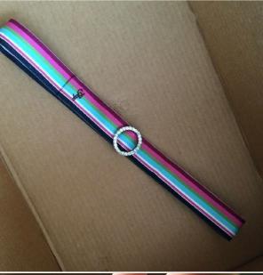 Rainbow Gap Belt w/ crystal buckle