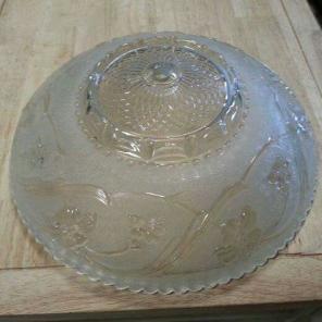 Antique glass ceiling light shade