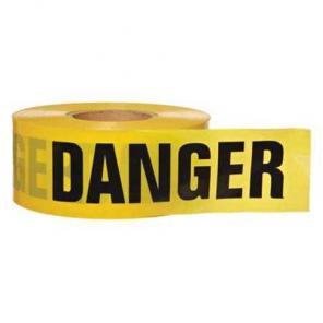 BRADY 91455 Barricade Tape, Yellow/Black