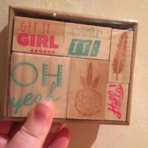 Girly stamps