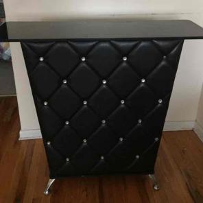 Black bar with rhinestones