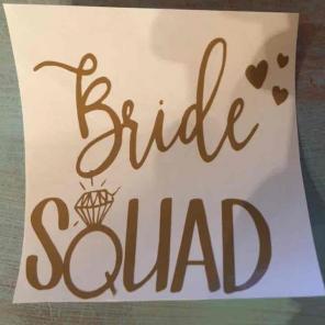 Bride squad decal