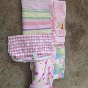 5 baby girl blanket bundle