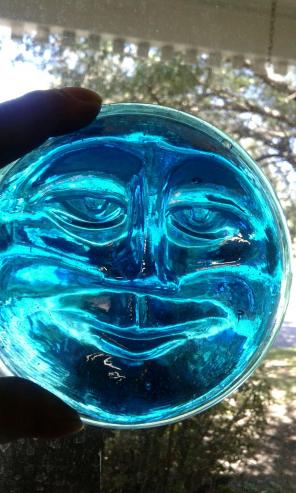 Lt Blue Glass Face