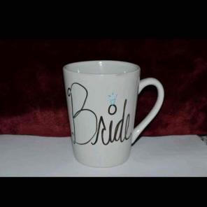 BRIDE MUG CUSTOMIZABLE HANDMADE