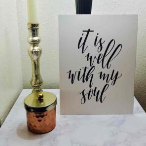 Handlettered Room Decor
