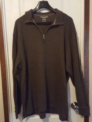 Mens Sweater XL 1/4 zip