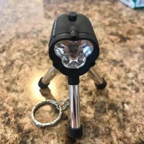 flashlight tripod keychain