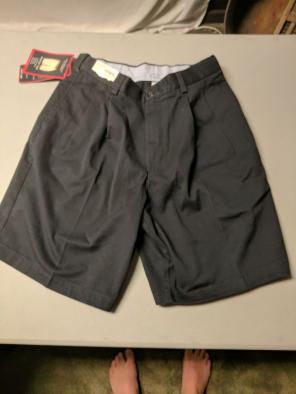 Roundtree & Yorke navy dress shorts 32