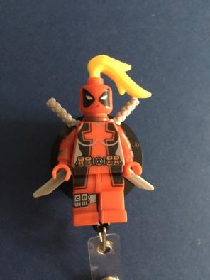 Lady Deadpool ID Badge Holder Nurse RN