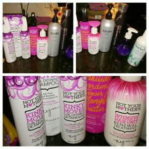 9 full size curly hair high end products